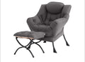 Tufted Lounge Chair with Ottoman